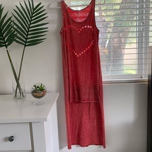 Unique High-Low Heart Cover-Up/Dress 4th of July